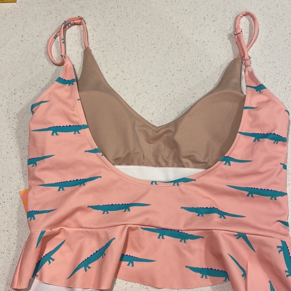 Kortni Jeane Alligator Swim Top - Picture 3 of 4